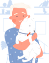 پیش‌نمایش فایل child-hold-dog-11568075 از پک فعالیت کودکان