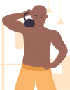 پیش‌نمایش فایل fit-man-holding-kettlebell-11568060 از پک فعالیت کودکان
