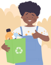 پیش‌نمایش فایل little-boy-holding-recycle-waste-11568082 از پک فعالیت کودکان