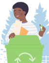 پیش‌نمایش فایل little-boy-throw-waste-in-recycle-bin-11568084 از پک فعالیت کودکان