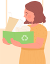 پیش‌نمایش فایل little-girl-holding-waste-11568081 از پک فعالیت کودکان