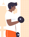 پیش‌نمایش فایل man-doing-bicep-workout-11568056 از پک فعالیت کودکان