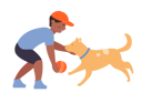 پیش‌نمایش فایل boy-playing-with-dog-11569836 از پک فعالیت افراد