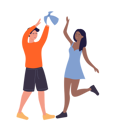 پیش‌نمایش فایل couple-playing-volleyball-11569830 از پک فعالیت افراد