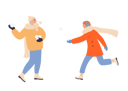 پیش‌نمایش فایل couple-playing-with-snowballs-11569844 از پک فعالیت افراد