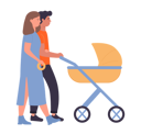 پیش‌نمایش فایل couple-with-baby-stroller-11569841 از پک فعالیت افراد
