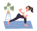 پیش‌نمایش فایل girl-doing-yoga-11569839 از پک فعالیت افراد