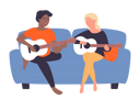 پیش‌نمایش فایل girl-learning-guitar-11569860 از پک فعالیت افراد