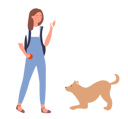 پیش‌نمایش فایل girl-playing-with-dog-11569832 از پک فعالیت افراد