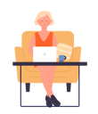 پیش‌نمایش فایل girl-working-on-laptop-11569849 از پک فعالیت افراد