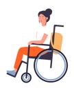 پیش‌نمایش فایل handicapped-woman-sitting-on-wheelchair-11569872 از پک فعالیت افراد