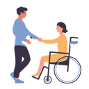 پیش‌نمایش فایل man-helping-handicap-woman-11569854 از پک فعالیت افراد