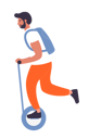 پیش‌نمایش فایل man-riding-unicycle-11569845 از پک فعالیت افراد