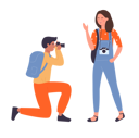 پیش‌نمایش فایل tourist-couple-clicking-photo-11569857 از پک فعالیت افراد