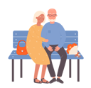 پیش‌نمایش فایل aged-couple-sitting-on-bench-11569681 از پک فعالیت افراد