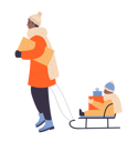 پیش‌نمایش فایل father-and-son-enjoying-winter-vacation-11569711 از پک فعالیت افراد