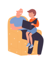 پیش‌نمایش فایل grandfather-reading-story-to-child-11569717 از پک فعالیت افراد