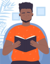 پیش‌نمایش فایل man-reading-book-11569712 از پک فعالیت افراد