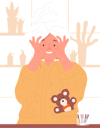 پیش‌نمایش فایل girl-in-bathroom-11568137 از پک روال صبحگاهی