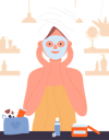 پیش‌نمایش فایل girl-with-skin-face-mask-11568146 از پک روال صبحگاهی