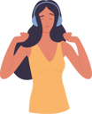 پیش‌نمایش فایل woman-listen-music-11569557 از پک افراد در حال شنیدن موسیقی