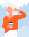 پیش‌نمایش فایل girl-drinking-coffee-11569525 از پک افراد در حال نوشیدن قهوه