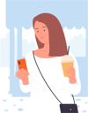 پیش‌نمایش فایل girl-with-coffee-11569529 از پک افراد در حال نوشیدن قهوه