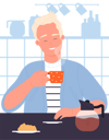 پیش‌نمایش فایل boy-drinking-hot-coffee-11568018 از پک افراد در حال غذا خوردن
