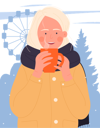پیش‌نمایش فایل girl-drinking-hot-coffee-11568014 از پک افراد در حال غذا خوردن