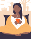 پیش‌نمایش فایل girl-drinking-hot-coffee-11568017 از پک افراد در حال غذا خوردن