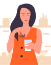 پیش‌نمایش فایل girl-eating-cookie-with-milk-11568008 از پک افراد در حال غذا خوردن