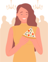پیش‌نمایش فایل girl-eating-pizza-11568009 از پک افراد در حال غذا خوردن