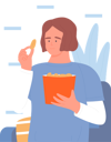 پیش‌نمایش فایل girl-eating-potato-chips-11568010 از پک افراد در حال غذا خوردن
