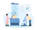 پیش‌نمایش فایل biotechnology-lab-research-by-scientist-with-magnifying-glass-11526791 از پک پزشکی