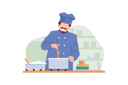 پیش‌نمایش فایل chef-cooking-in-the-kitchen-5968591 از پک پخت و پز و غذا