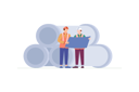 پیش‌نمایش فایل construction-team-looking-at-blueprint-6200381 از پک تیم کارگران صنعتی