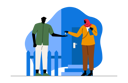 پیش‌نمایش فایل agent-gives-key-to-customer-6571553 از پک مشاور املاک