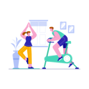 پیش‌نمایش فایل couple-exercising-at-home-3166337 از پک عادت جدید
