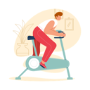 پیش‌نمایش فایل man-doing-cycling-in-the-gym-3051123 از پک ورزش