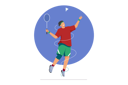 پیش‌نمایش فایل badminton-player-4072774 از پک ورزش های المپیک