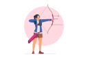 پیش‌نمایش فایل female-archer-holding-aiming-target-4072772 از پک ورزش های المپیک