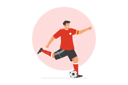 پیش‌نمایش فایل footballer-kicking-the-ball-4072775 از پک ورزش های المپیک