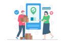 پیش‌نمایش فایل shopping-order-delivery-4150970 از پک تجارت الکترونیک