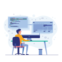پیش‌نمایش فایل developer-doing-programming-opening-multi-working-tabs-on-the-desktop-2381447 از پک صفحه فرود