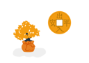 پیش‌نمایش فایل golden-tree-and-china-coin-10554021 از پک سال نو قمری