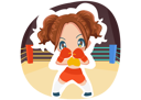 پیش‌نمایش فایل little-boxing-girl-10745065 از پک دختر ورزشی