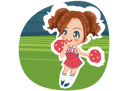 پیش‌نمایش فایل little-cheerleader-girl-10745066 از پک دختر ورزشی