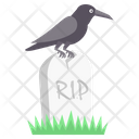 پیش‌نمایش فایل grave-with-crow-6307203 از پک هالووین