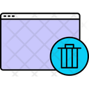 پیش‌نمایش فایل delete-webpage-9151647 از پک آیکن‌های صفحه وب خطی فلت