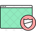 پیش‌نمایش فایل webpage-security-9151632 از پک آیکن‌های صفحه وب خطی فلت
